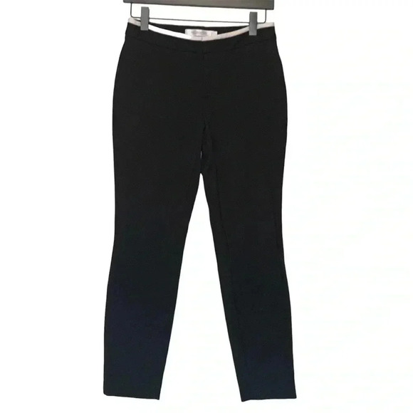 Contemporaine black dress pants w white trim at the waist, beautiful fabric - Picture 1 of 4